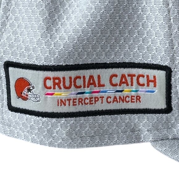 CLEVELAND BROWNS NFL 7 1/2 Fitted Hat Crucial Catch New Era 59FIFTY Embroidered - Picture 10 of 16